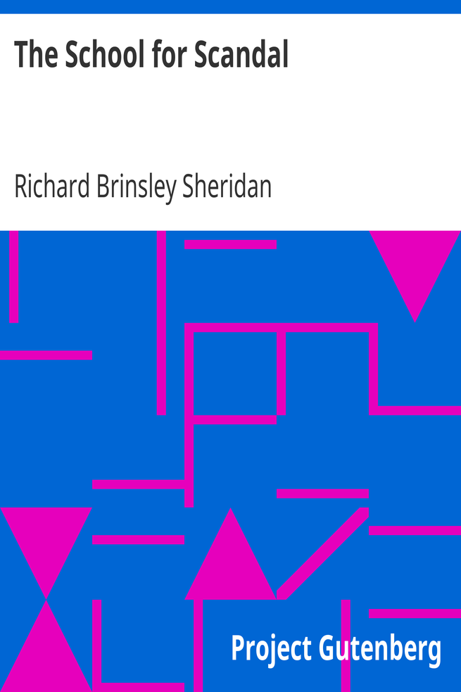 The School for Scandal cover