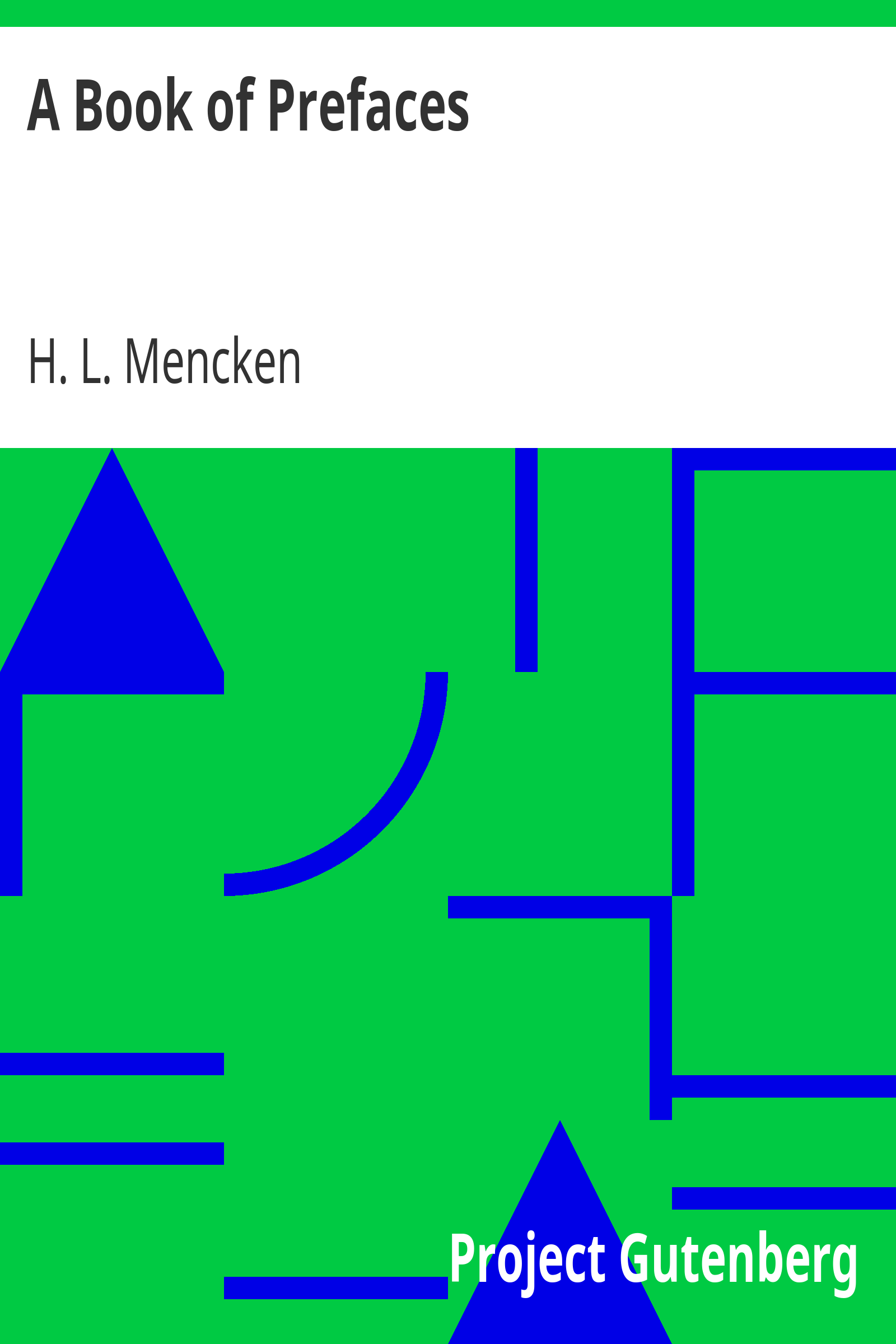 A Book of Prefaces cover