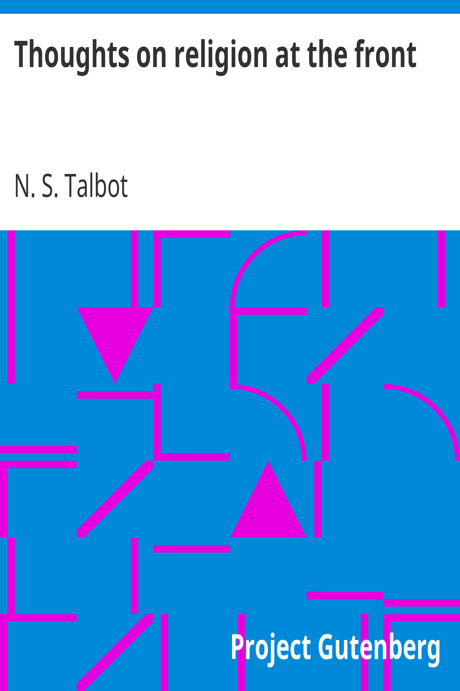 Thoughts on religion at the front cover