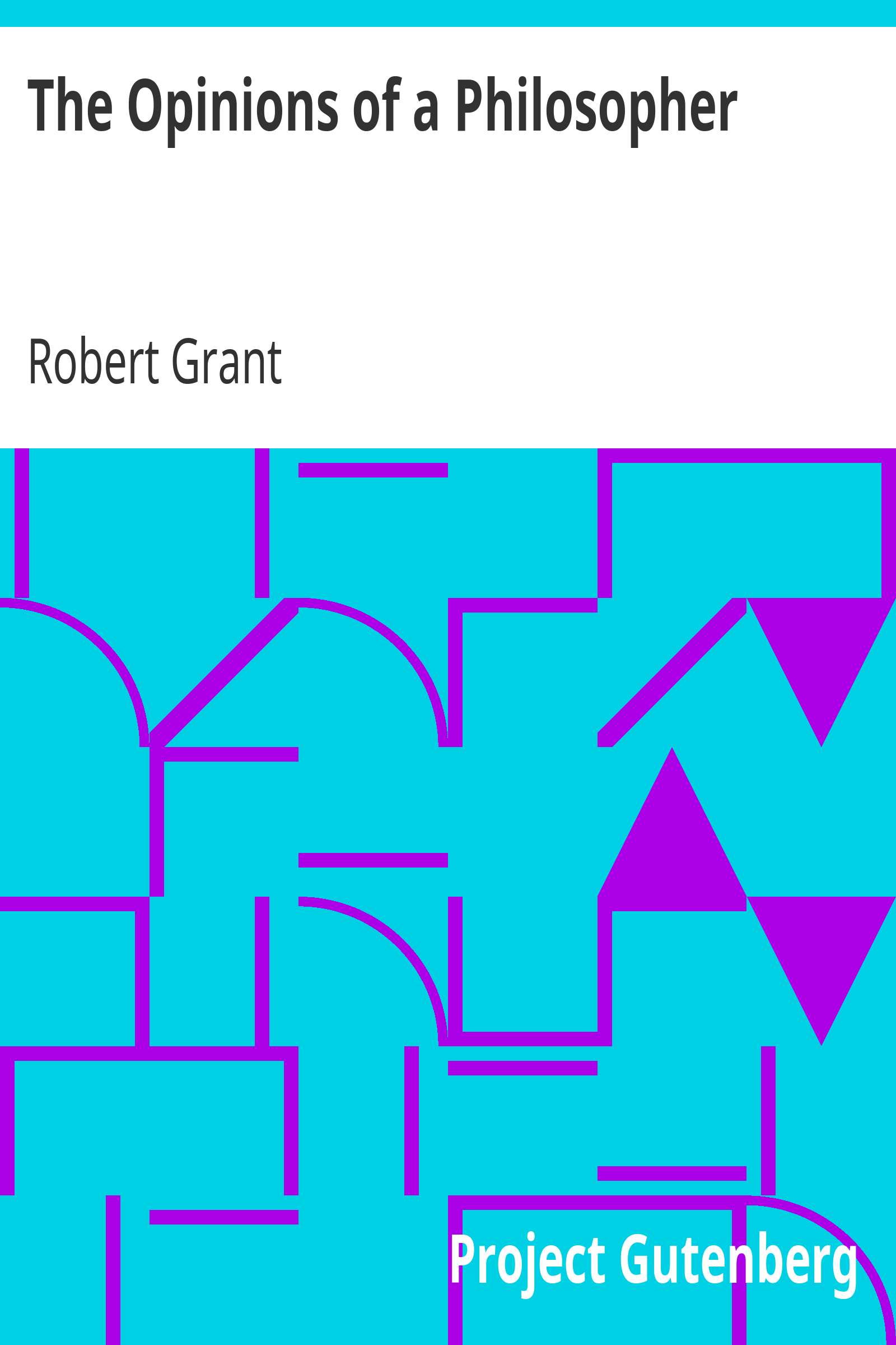 The Opinions of a Philosopher cover