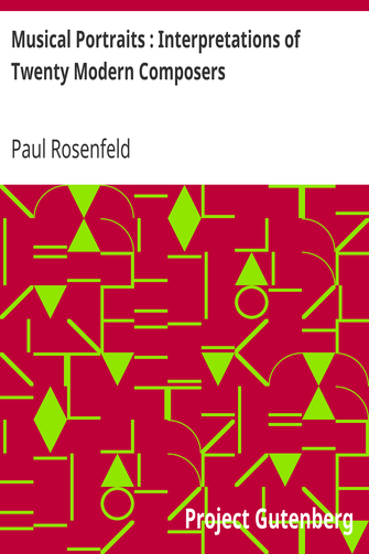 Musical Portraits : Interpretations of Twenty Modern Composers cover