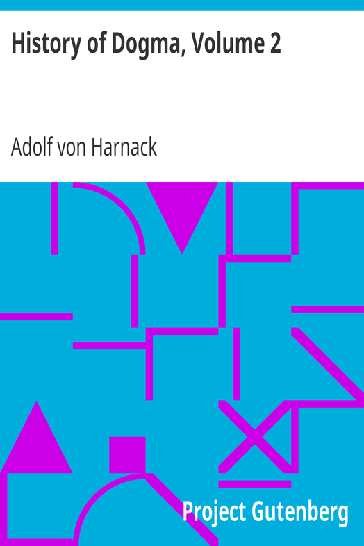 History of Dogma, Volume 2 cover