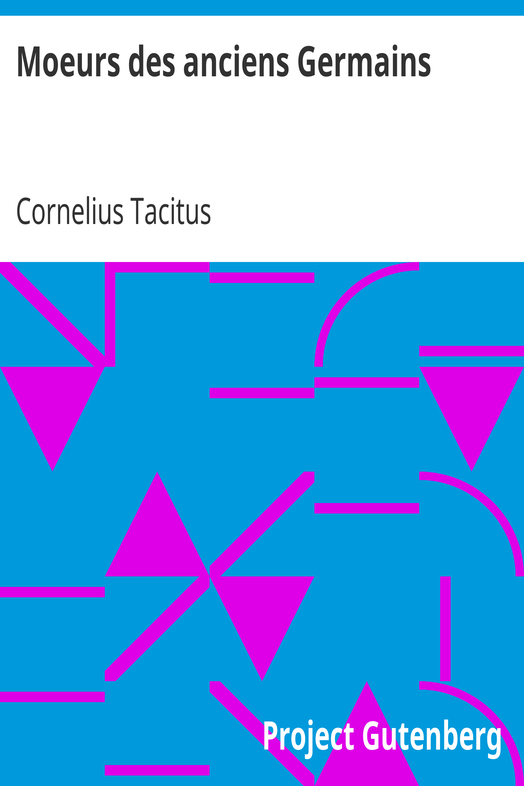Moeurs des anciens Germains cover