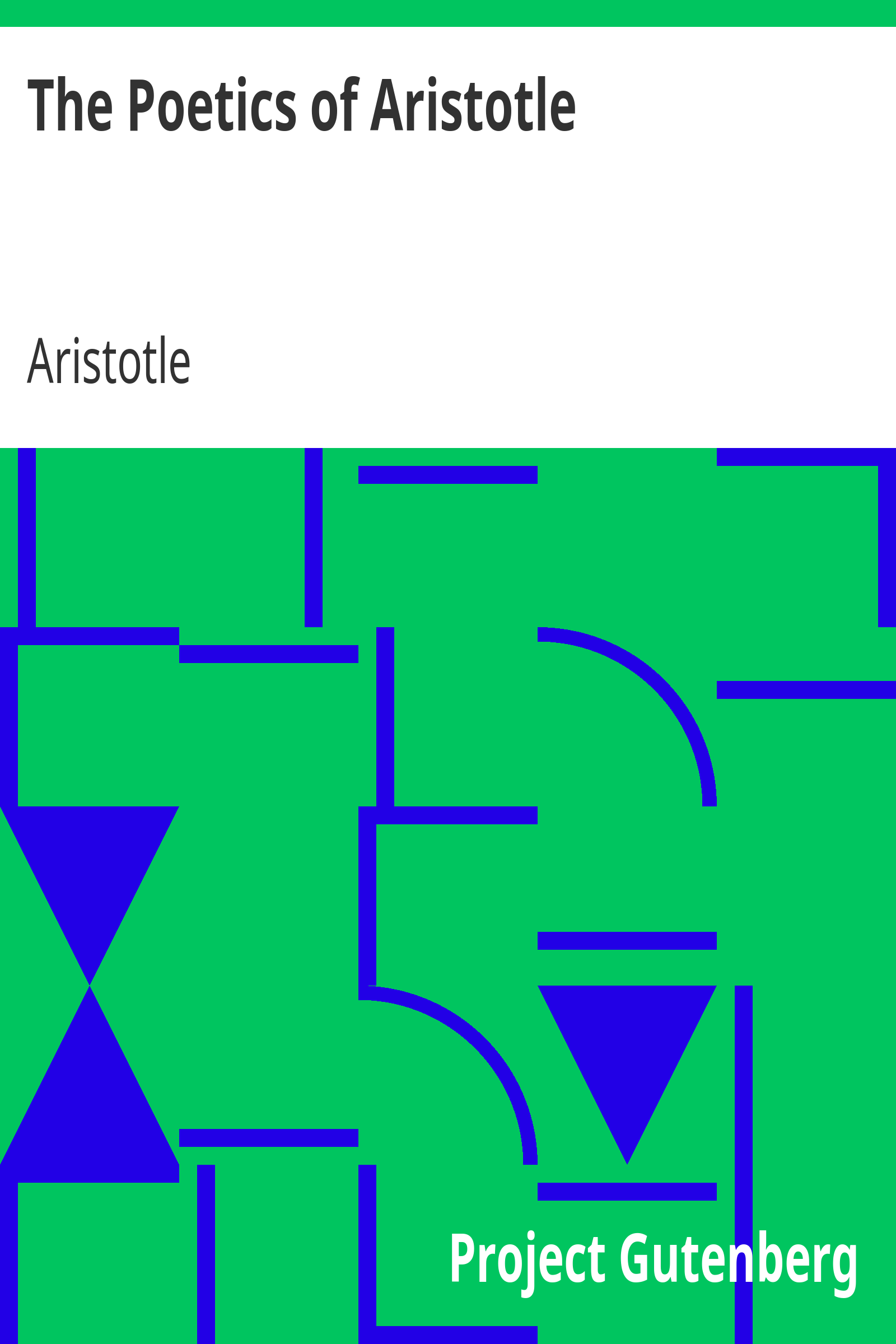The Poetics of Aristotle cover