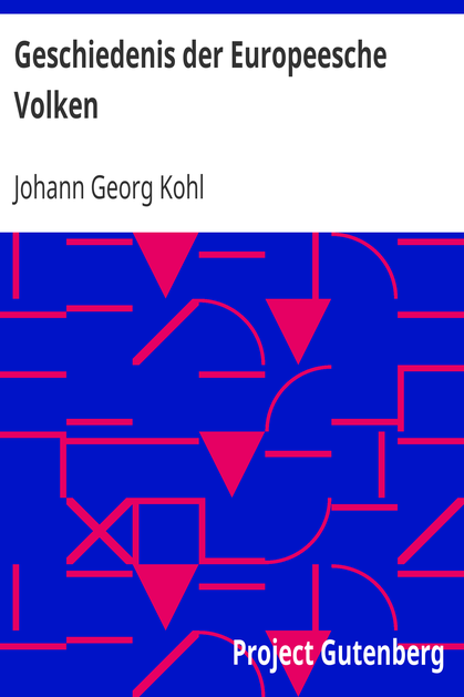 Geschiedenis der Europeesche Volken cover