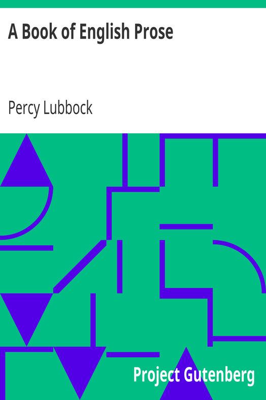 A Book of English Prose / Part II, Arranged for Secondary and High Schools cover