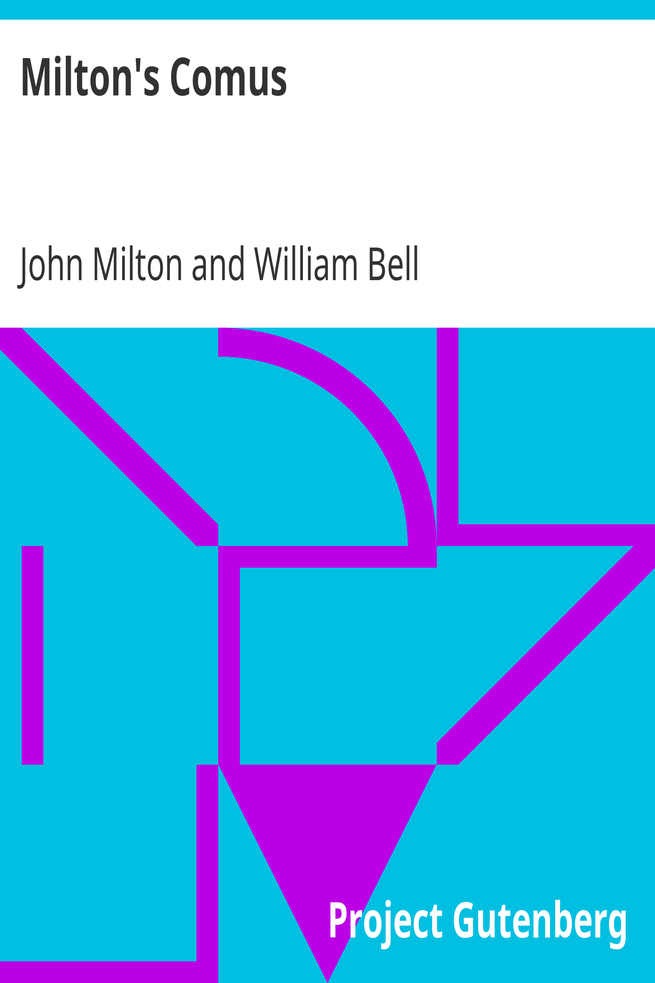 Milton's Comus cover