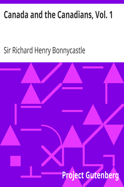 Canada and the Canadians, Vol. 1 cover