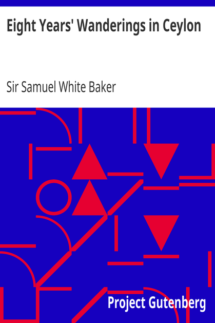 Eight Years' Wanderings in Ceylon cover