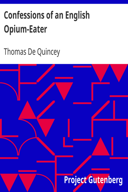 Confessions of an English Opium-Eater cover