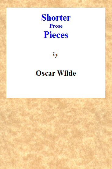 Shorter Prose Pieces cover