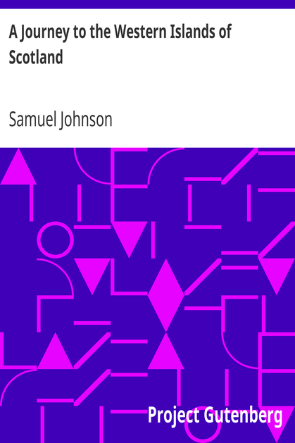A Journey to the Western Islands of Scotland cover