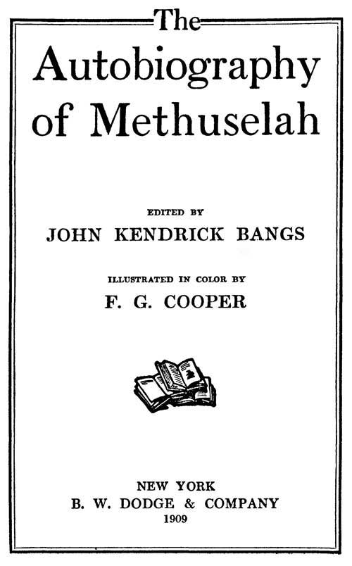 The Autobiography of Methuselah cover