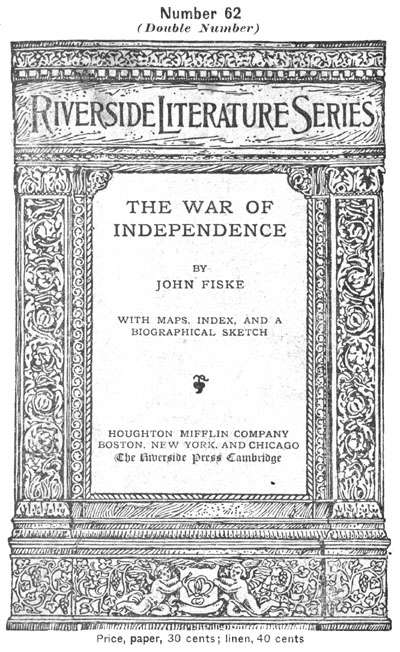 The War of Independence cover