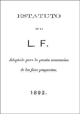 Estatuto de la L. F. (Liga Filipina) cover