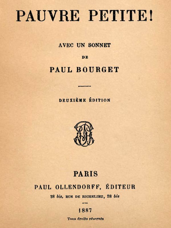 Pauvre petite! cover