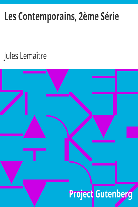 Les Contemporains, 2ème Série / Etudes et Portraits Littéraires cover