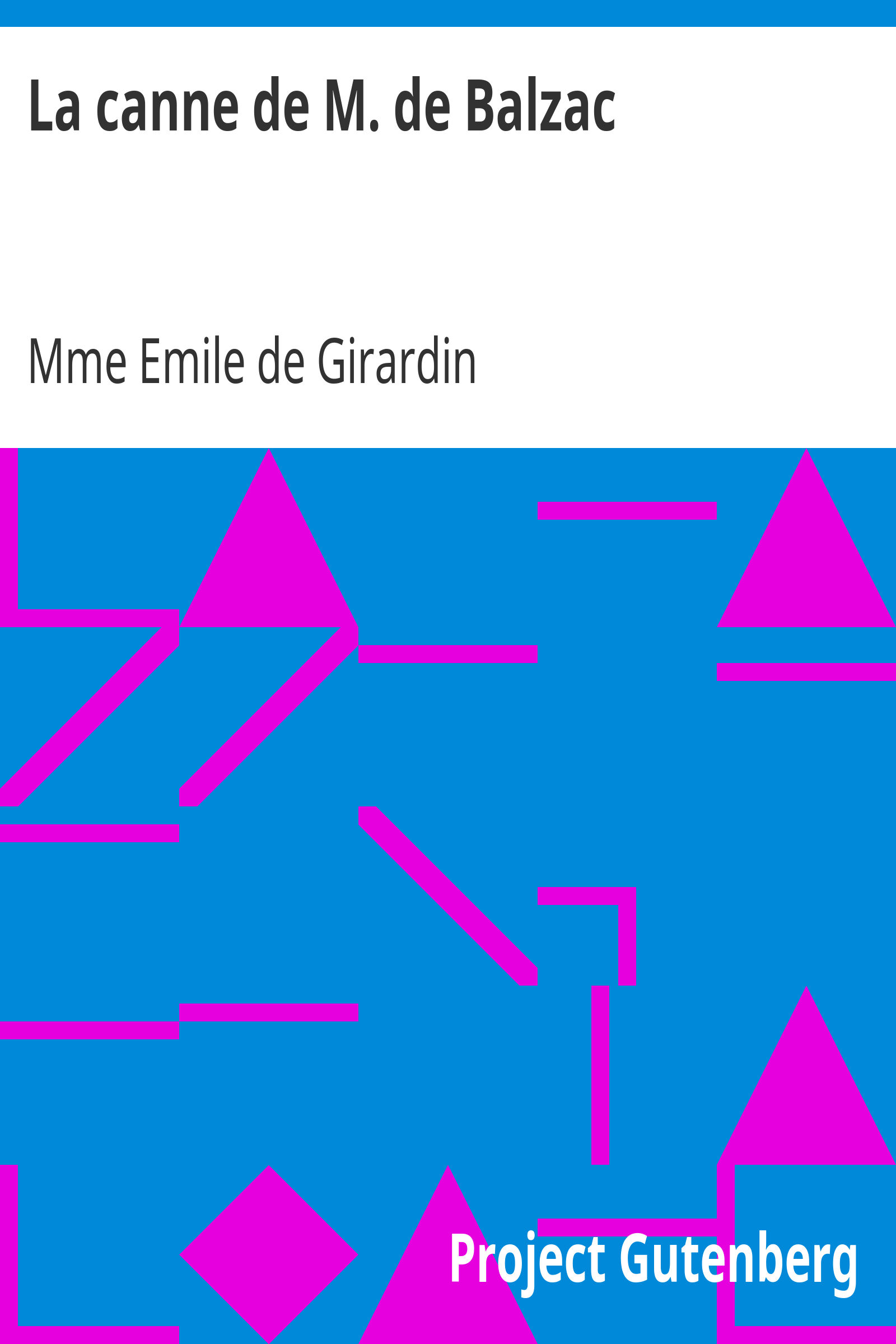 La canne de M. de Balzac cover