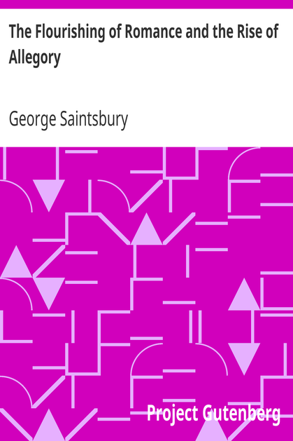 The Flourishing of Romance and the Rise of Allegory / (Periods of European Literature, vol. II) cover