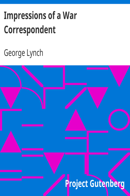 Impressions of a War Correspondent cover