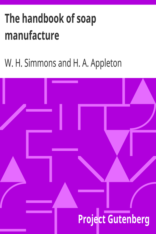 The handbook of soap manufacture cover