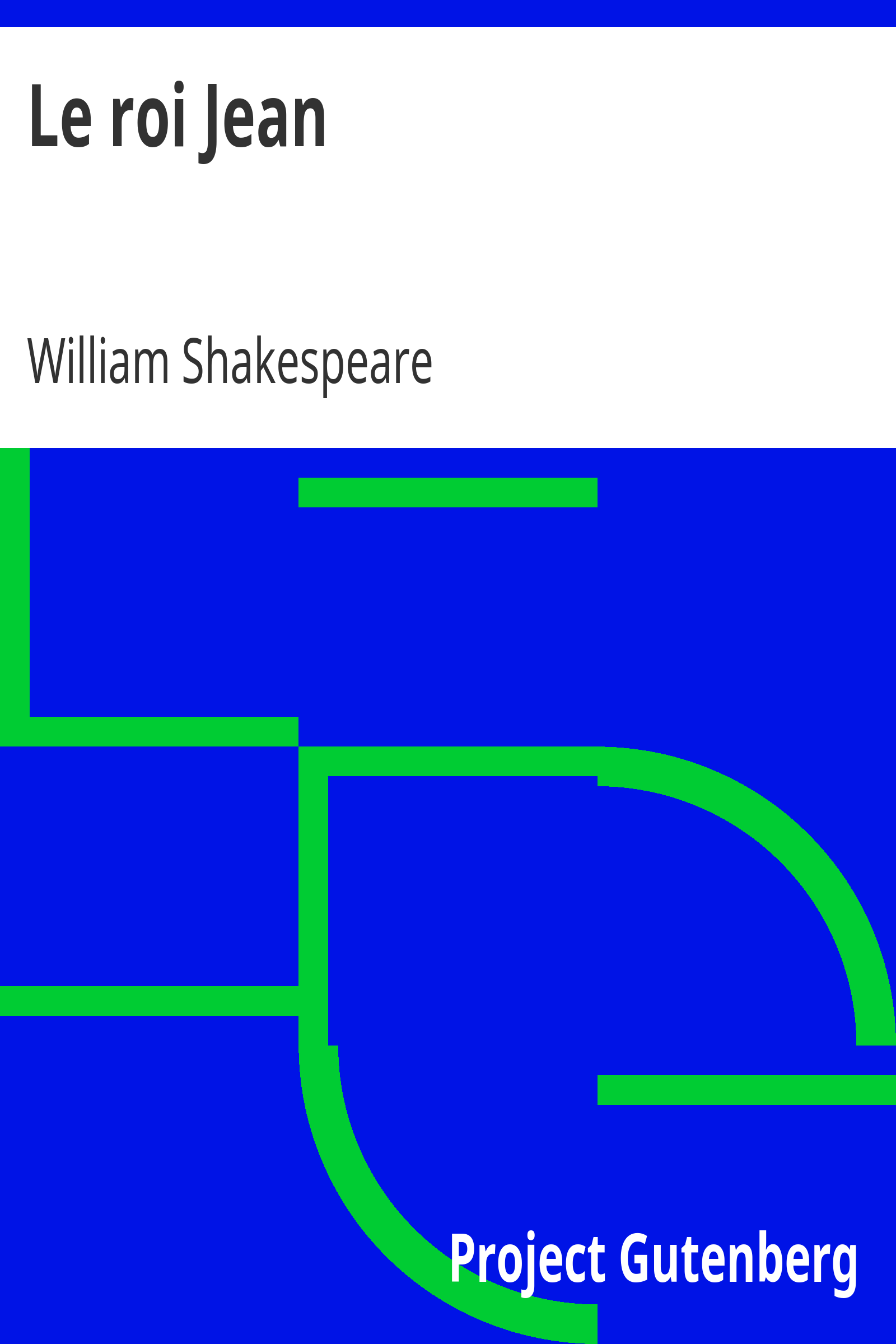 Le roi Jean cover