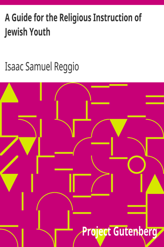 A Guide for the Religious Instruction of Jewish Youth cover