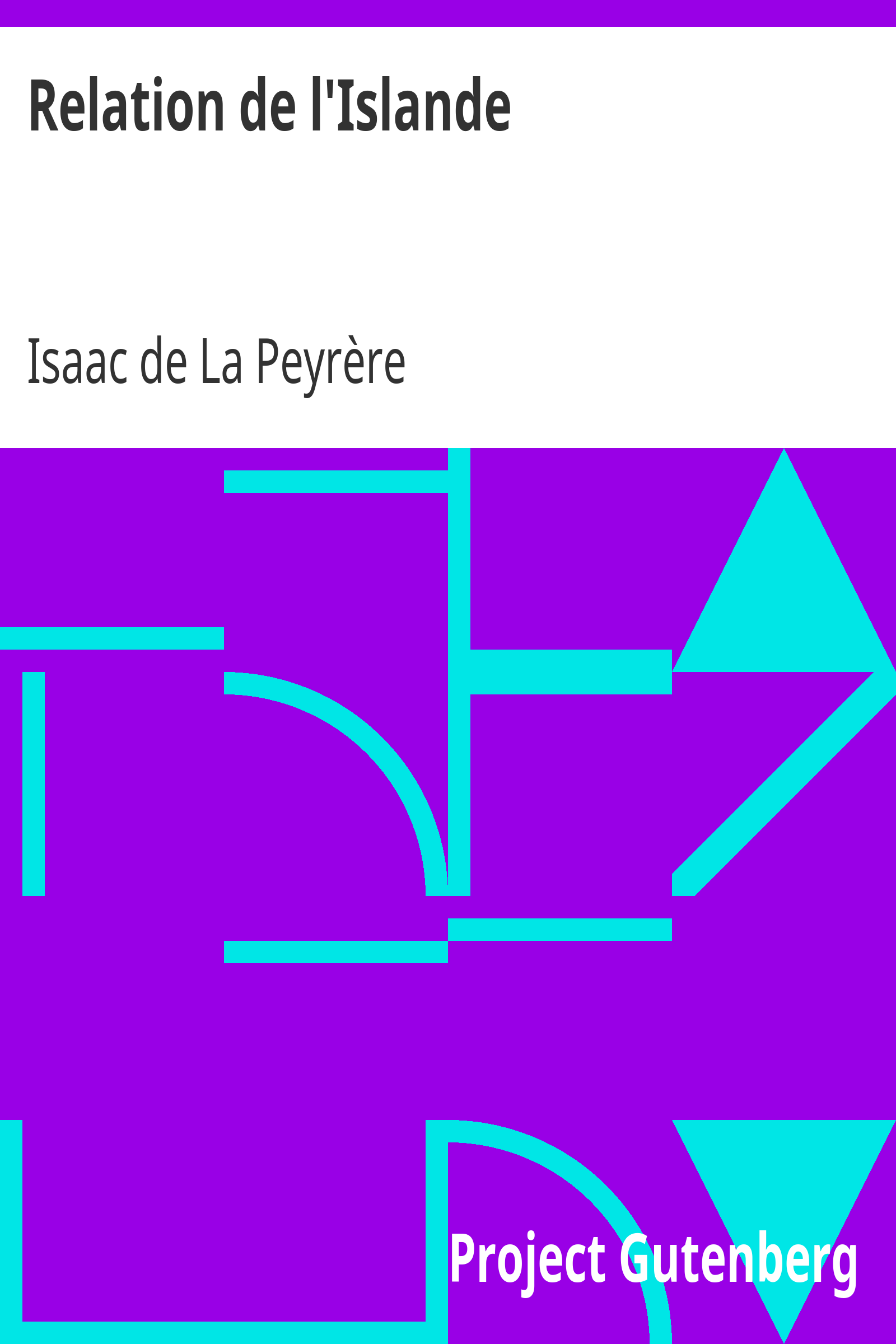 Relation de l'Islande cover