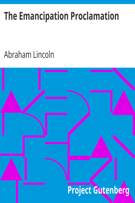The Emancipation Proclamation cover