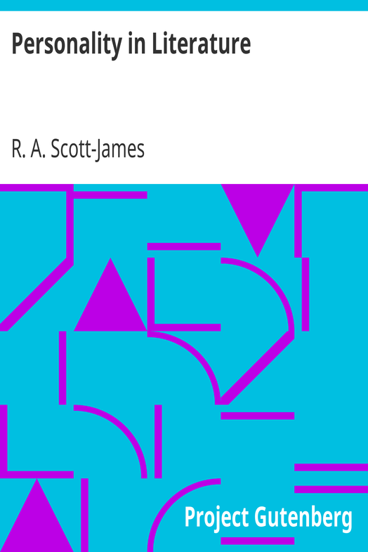 Personality in Literature cover