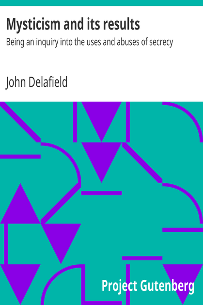 Mysticism and its results cover