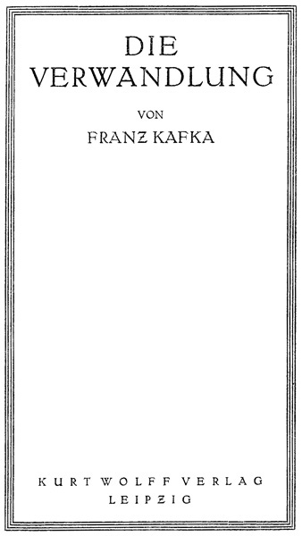 Die Verwandlung cover