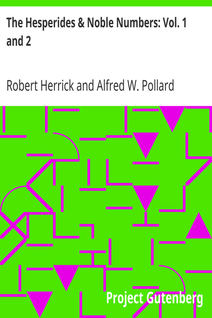 The Hesperides & Noble Numbers: Vol. 1 and 2 cover