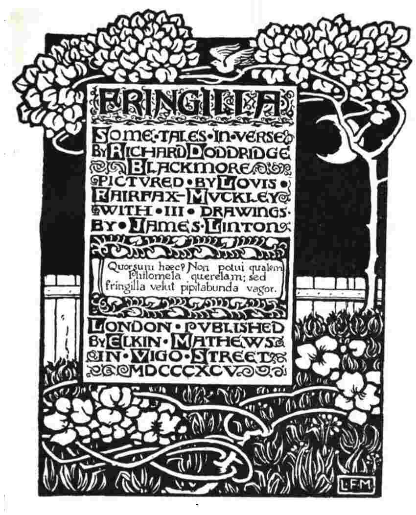 Fringilla: Some Tales In Verse cover