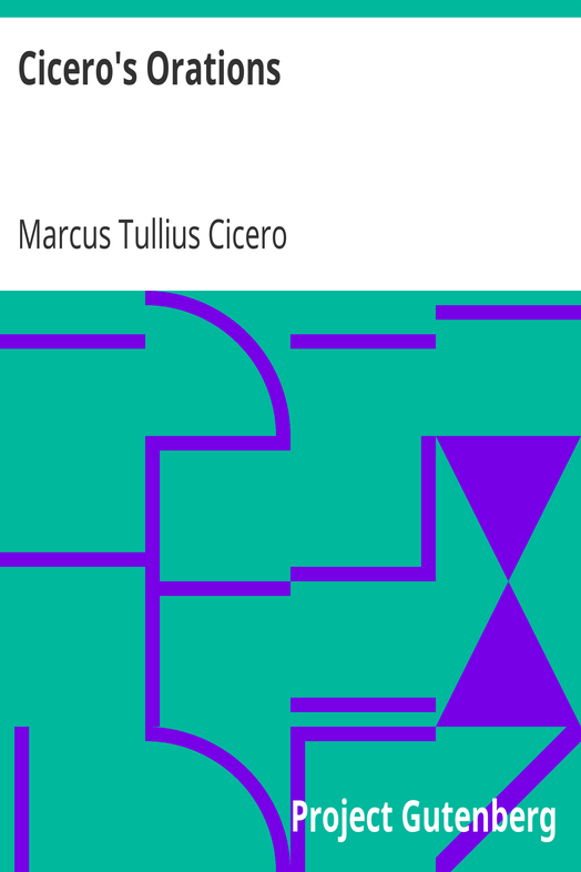 Cicero's Orations cover