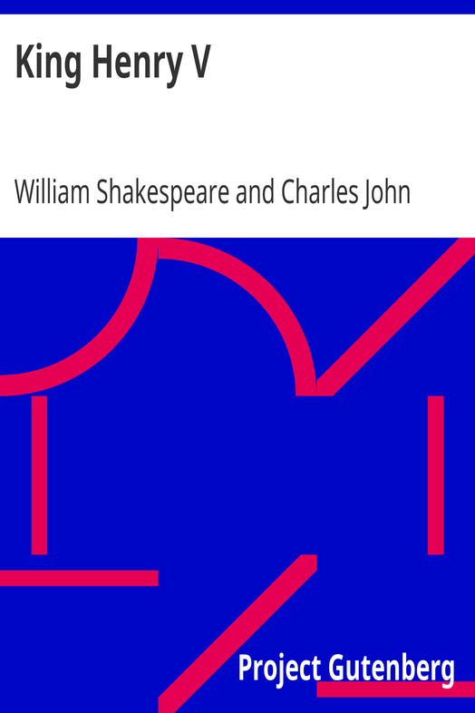 King Henry V / Arranged for Representation at the Princess's Theatre cover