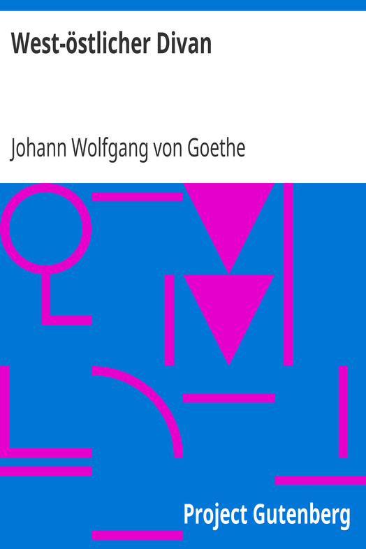 West-östlicher Divan cover