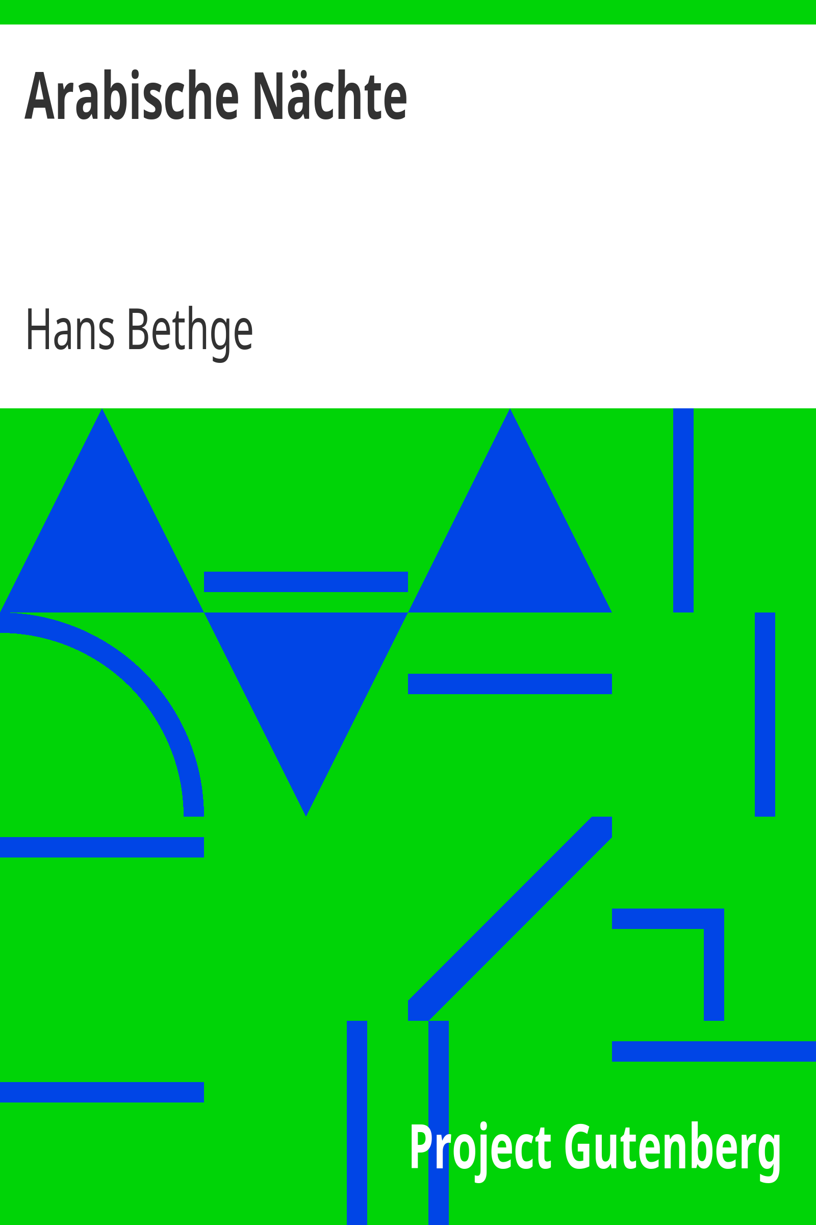Arabische Nächte cover