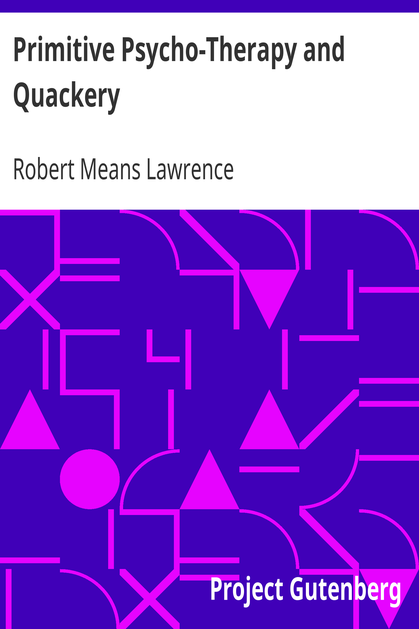 Primitive Psycho-Therapy and Quackery cover