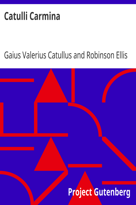 Catulli Carmina cover