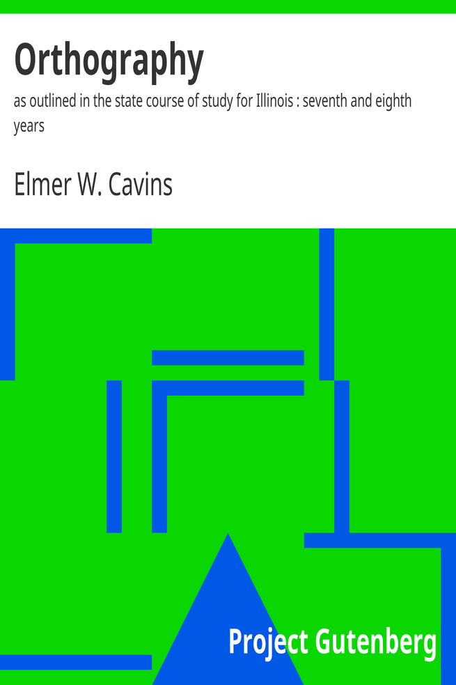 Orthography cover