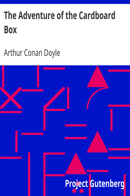 The Adventure of the Cardboard Box cover