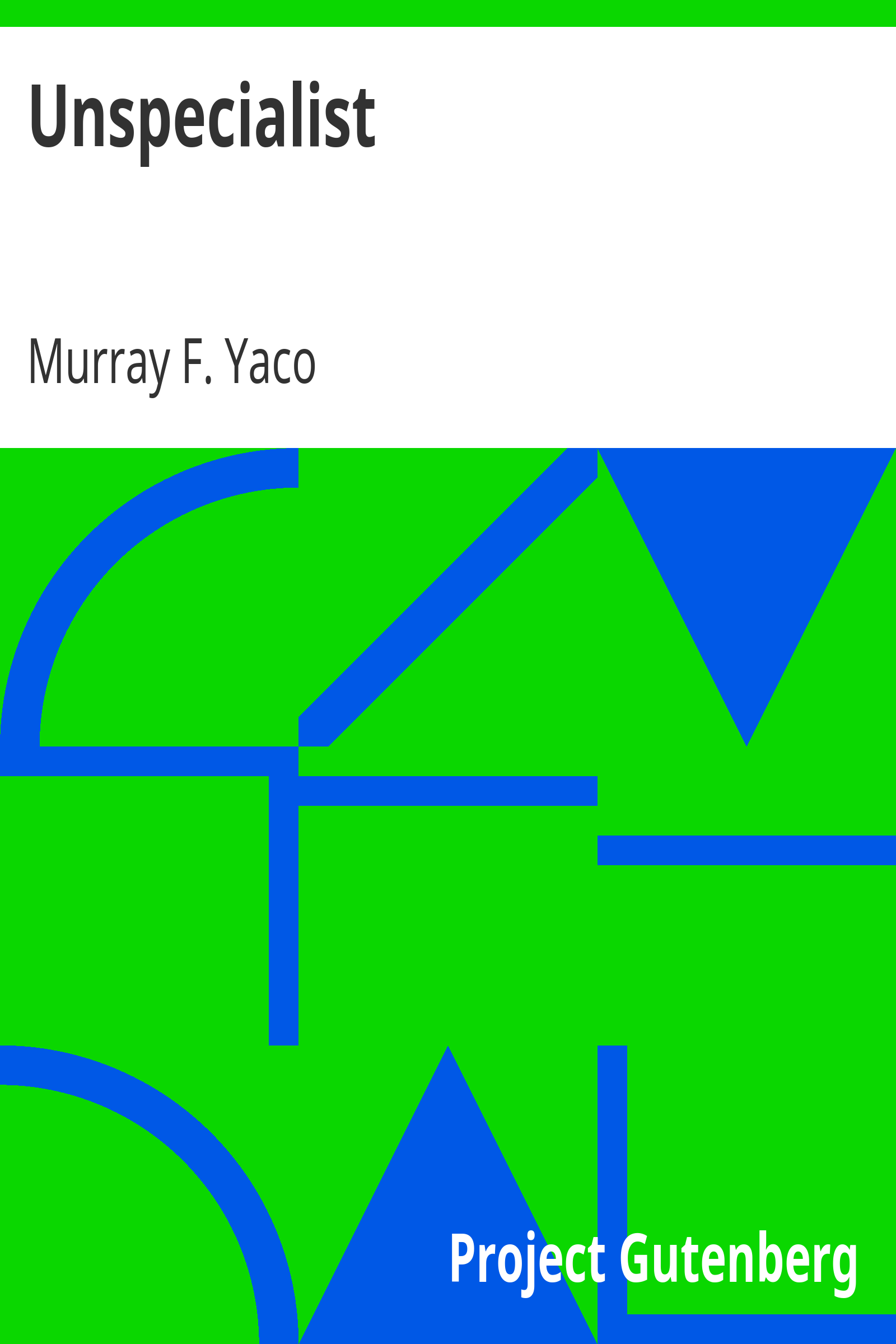 Unspecialist cover