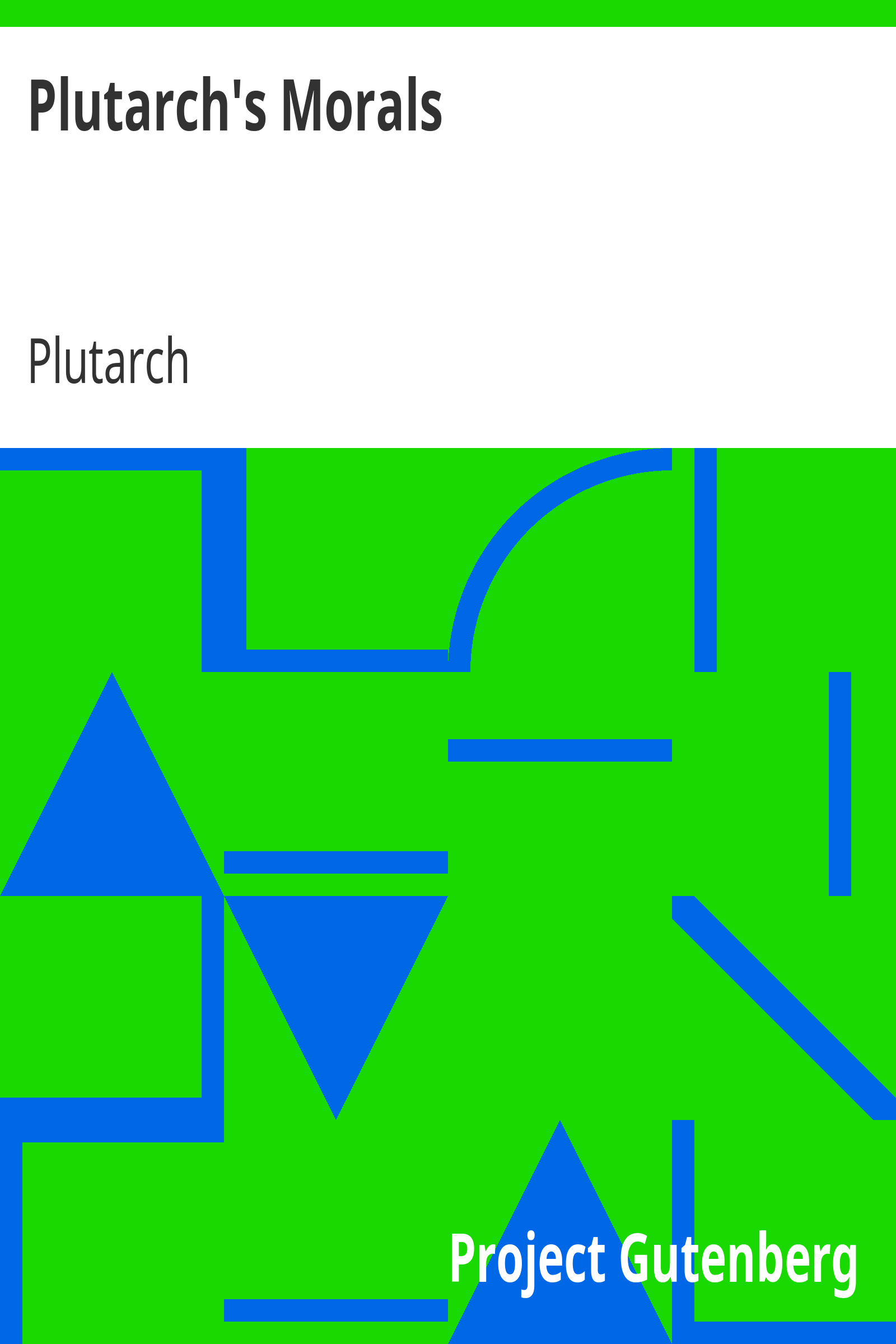 Plutarch's Morals cover