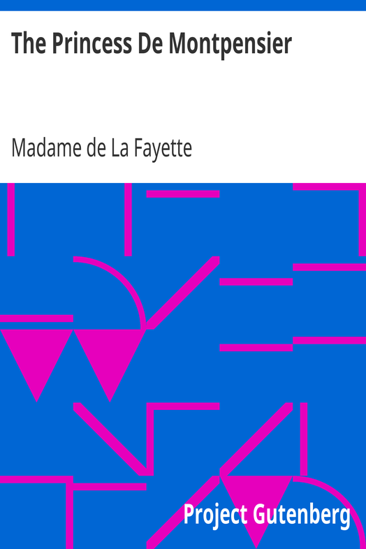 The Princess De Montpensier cover