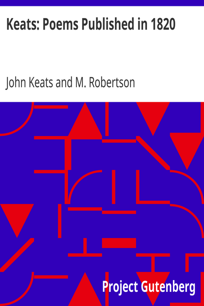 Keats: Poems Published in 1820 cover