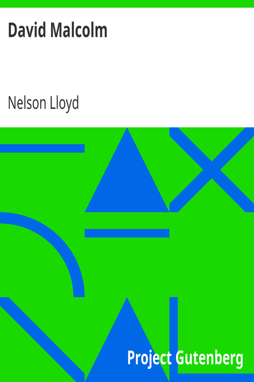 David Malcolm cover