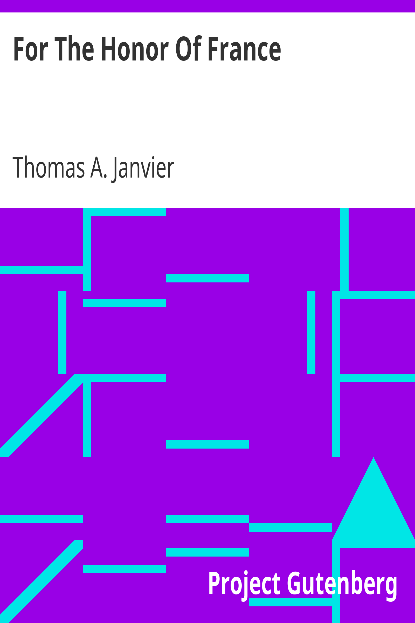 For The Honor Of France / 1891 cover