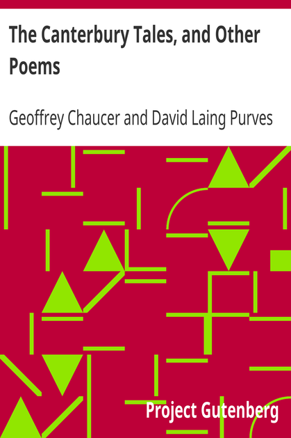 The Canterbury Tales, and Other Poems cover