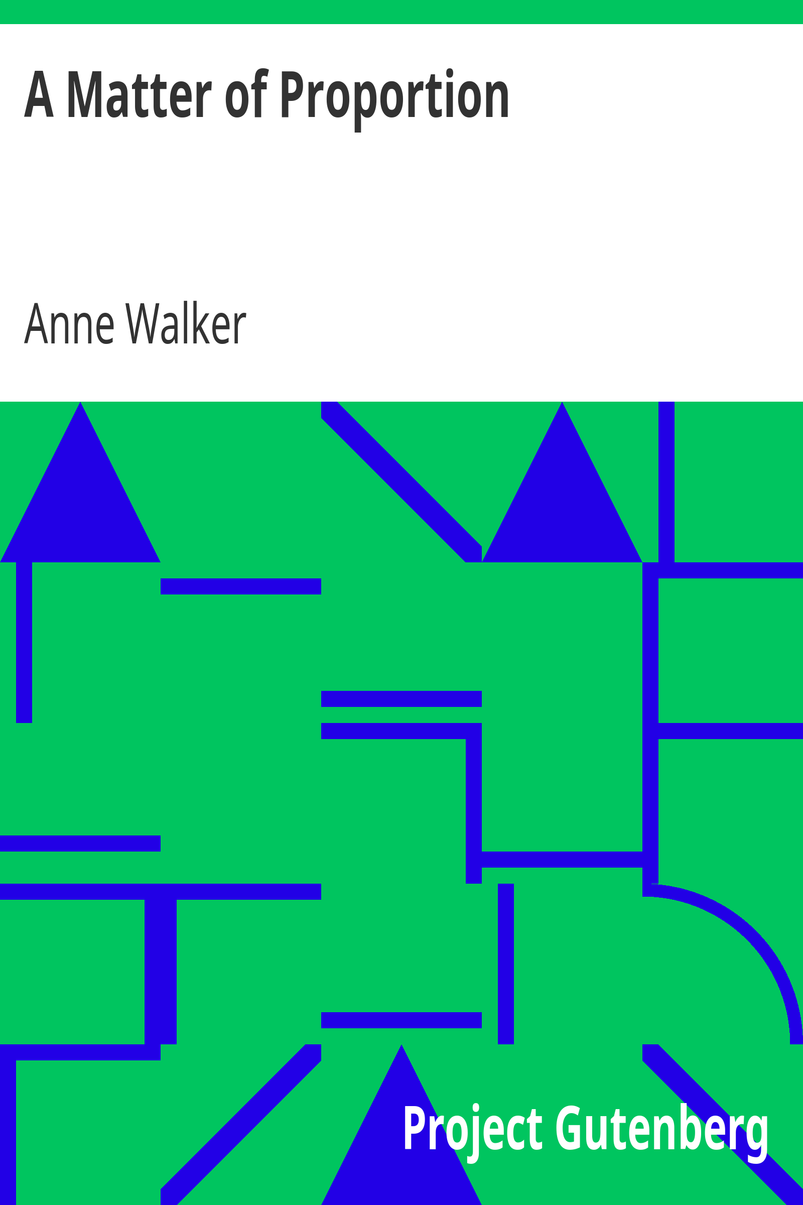 A Matter of Proportion cover